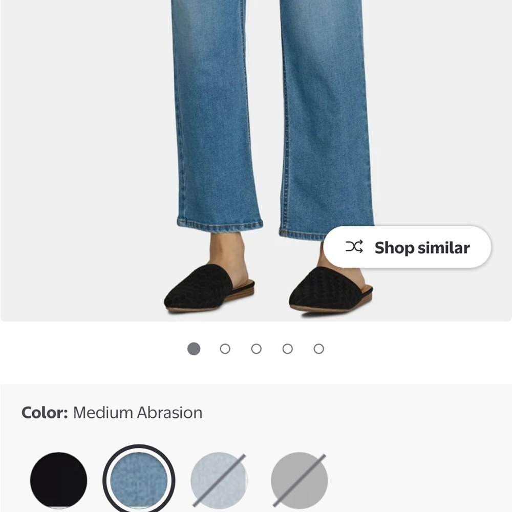 Maternity Time and Tru Light Blue Straight Leg Jeans Cotton Belly Band XL 16-18 - Picture 9 of 16